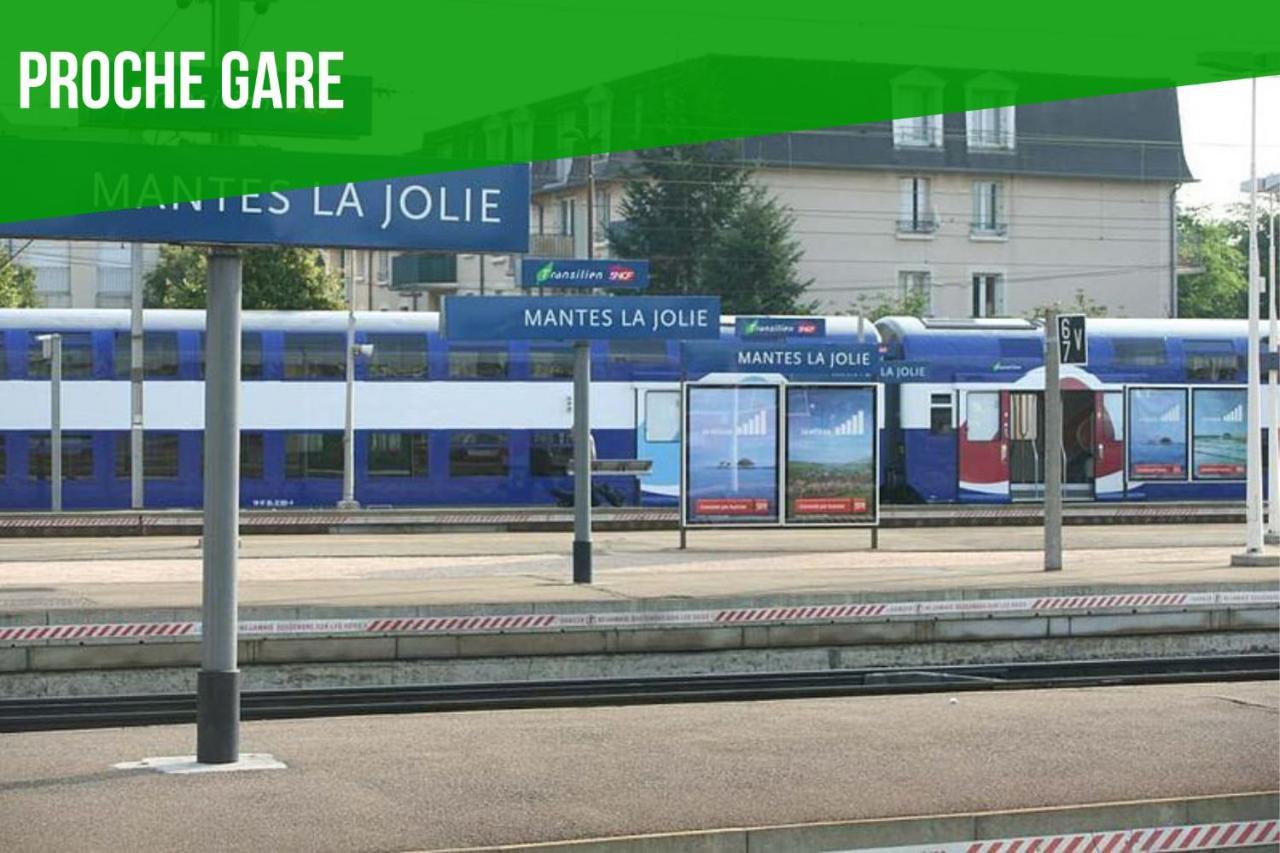 Gesteasy Au Top, Confort, Proche Gare Mantes-la-Jolie Eksteriør bilde